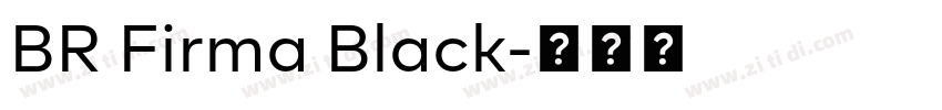 BR Firma Black字体转换